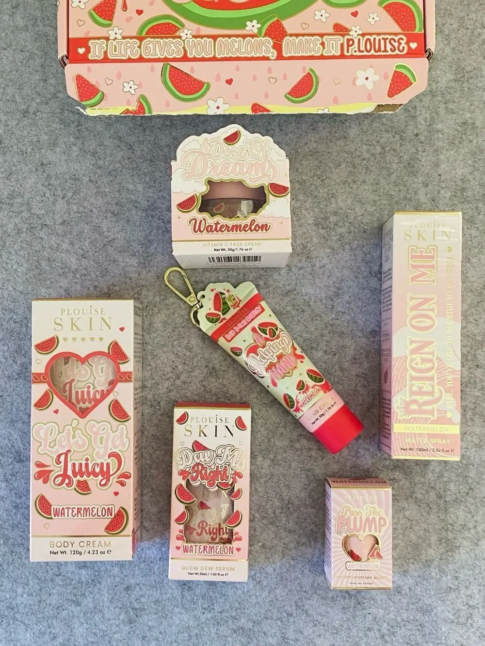 P.Louise Talk Juicy To Me Watermelon Skincare Gift Set 6 Full Size Products NIB